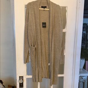 NWT Forever 21 Cozy Beige Open Cardigan